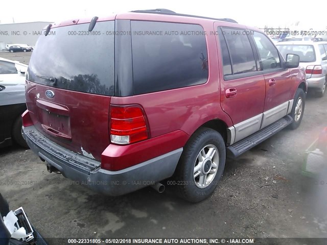 1FMFU16W03LB15390 - 2003 FORD EXPEDITION XLT RED photo 4