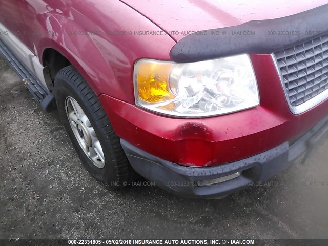 1FMFU16W03LB15390 - 2003 FORD EXPEDITION XLT RED photo 6
