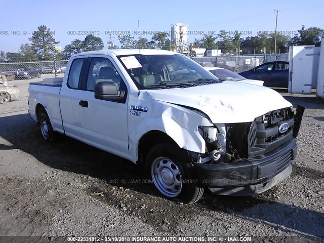 1FTEX1C84FFA11825 - 2015 FORD F150 SUPER CAB WHITE photo 1