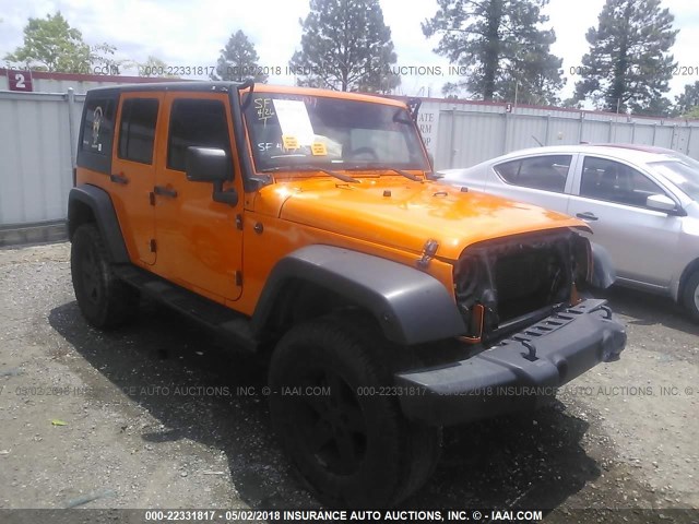 1C4BJWDG5CL179087 - 2012 JEEP WRANGLER UNLIMITE SPORT ORANGE photo 1