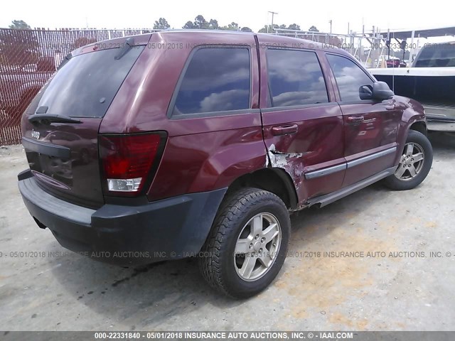 1J8GS48K87C593680 - 2007 JEEP GRAND CHEROKEE LAREDO/COLUMBIA/FREEDOM 栗色 照片 4