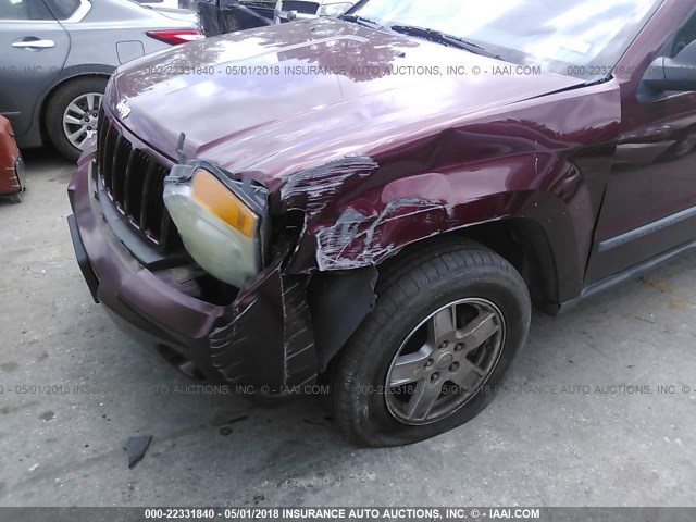 1J8GS48K87C593680 - 2007 JEEP GRAND CHEROKEE LAREDO/COLUMBIA/FREEDOM 栗色 照片 6