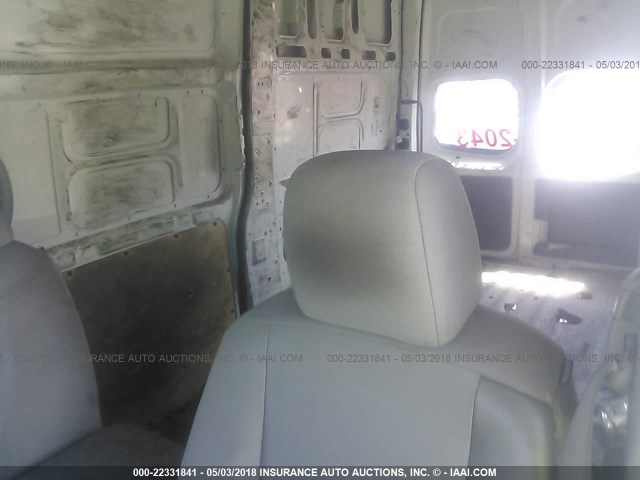 1N6BF0LYXCN105691 - 2012 NISSAN NV 2500 WHITE photo 8