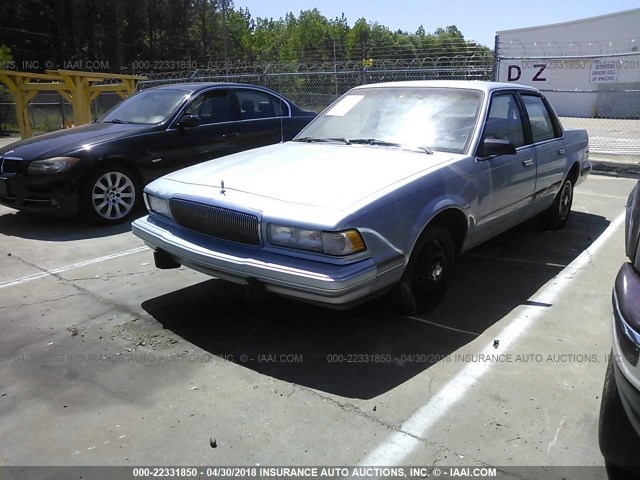 1G4AG55M9S6407898 - 1995 BUICK CENTURY SPECIAL BLUE photo 2