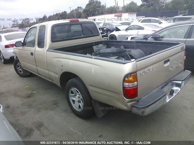 5TEVL52N34Z310345 - 2004 TOYOTA TACOMA XTRACAB GOLD photo 3