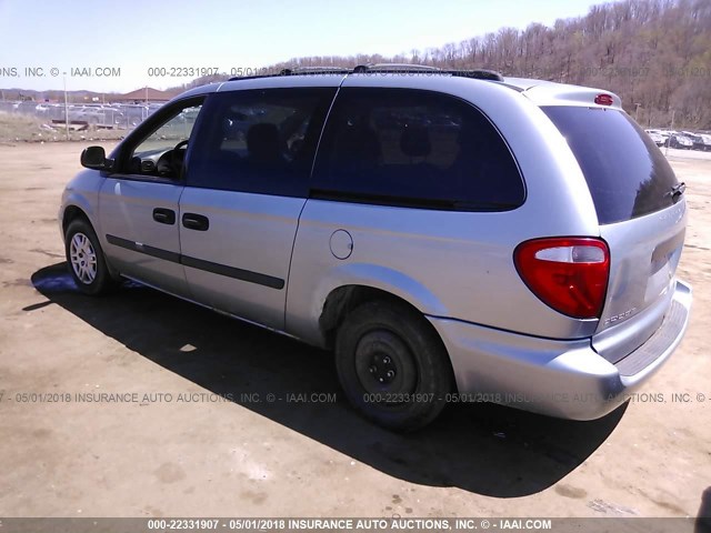 1D4GP24R55B271827 - 2005 DODGE GRAND CARAVAN SE Light Blue photo 3