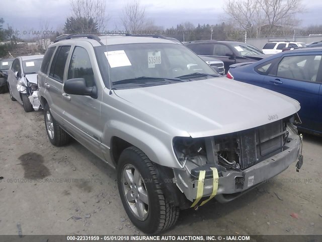 1J8GX58N74C139675 - 2004 JEEP GRAND CHEROKEE LIMITED GRAY photo 1