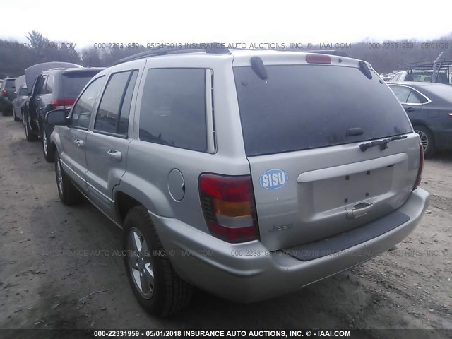 1J8GX58N74C139675 - 2004 JEEP GRAND CHEROKEE LIMITED GRAY photo 3