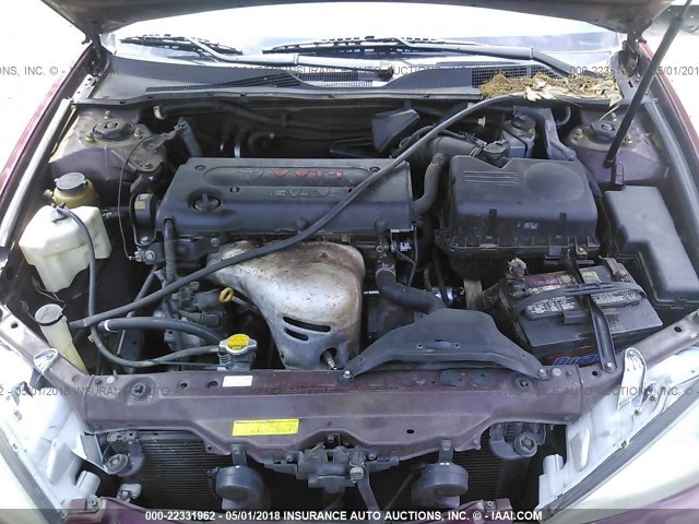4T1BE32K34U356057 - 2004 TOYOTA CAMRY LE/XLE/SE მუქწითელი ფოტო 10