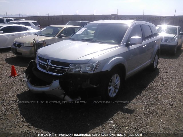 3C4PDDBG8DT571278 - 2013 DODGE JOURNEY SXT SILVER photo 2