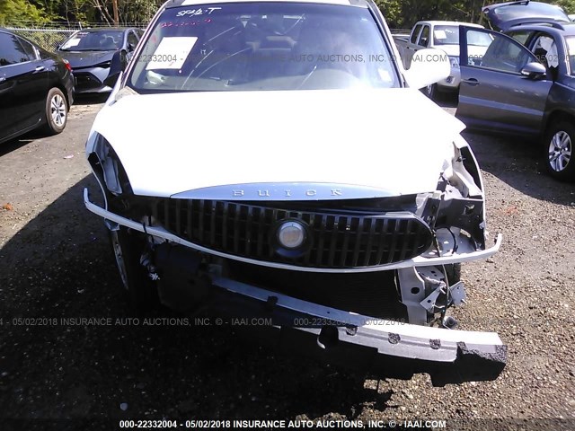 3G5DA03E74S516044 - 2004 BUICK RENDEZVOUS CX/CXL WHITE photo 6