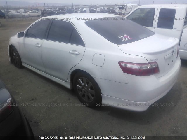 4T1BE46K38U782028 - 2008 TOYOTA CAMRY CE/LE/XLE/SE WHITE photo 3