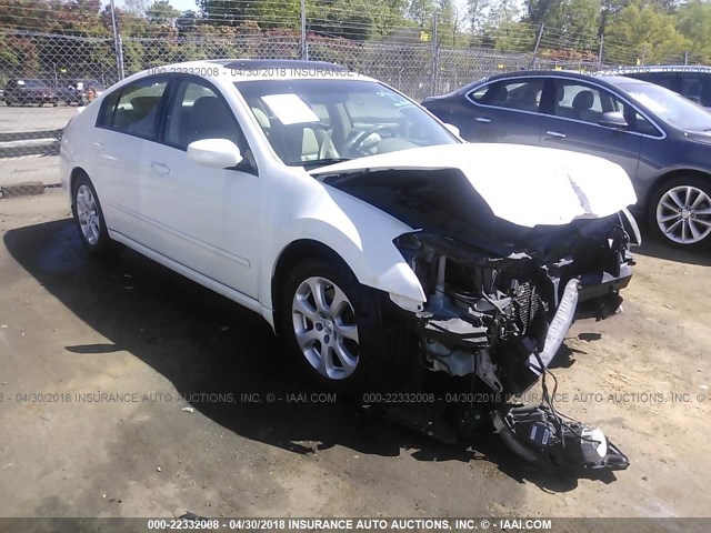 1N4BA41E67C813462 - 2007 NISSAN MAXIMA SE/SL WHITE photo 1