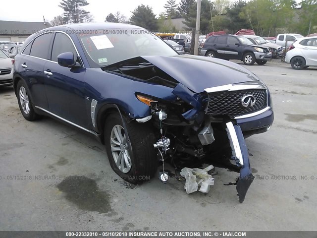 JN8CS1MW6HM412802 - 2017 INFINITI QX70 BLUE photo 1