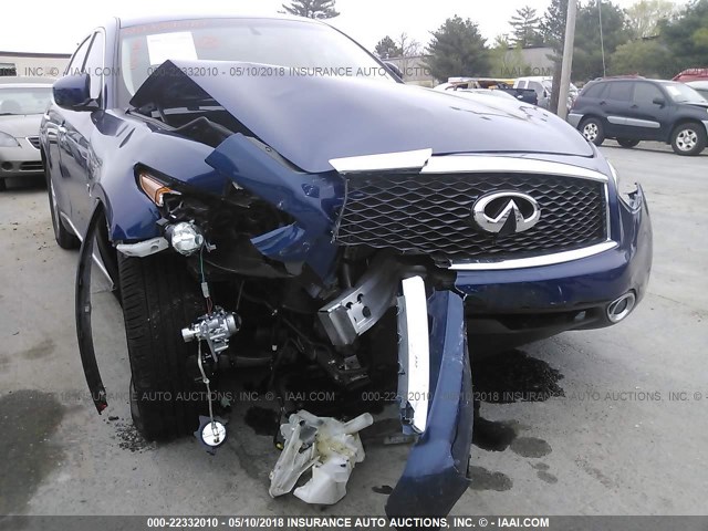 JN8CS1MW6HM412802 - 2017 INFINITI QX70 BLUE photo 6