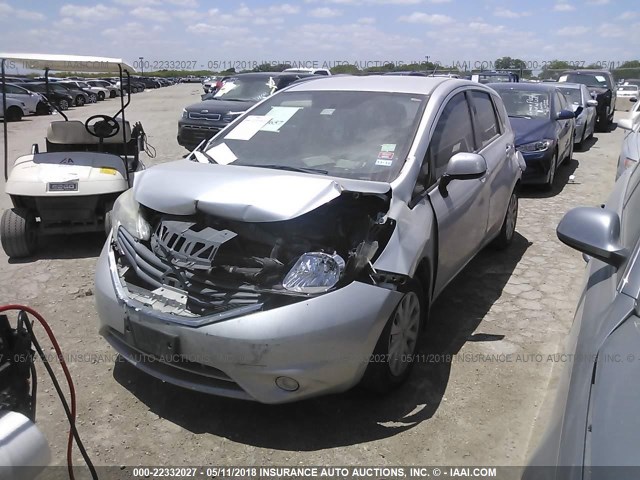 3N1CE2CP2EL409147 - 2014 NISSAN VERSA NOTE S/S PLUS/SV/SL GRAY photo 2