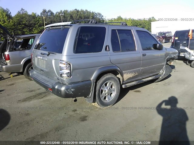 JN8DR07Y81W500428 - 2001 NISSAN PATHFINDER LE/SE/XE SILVER photo 4