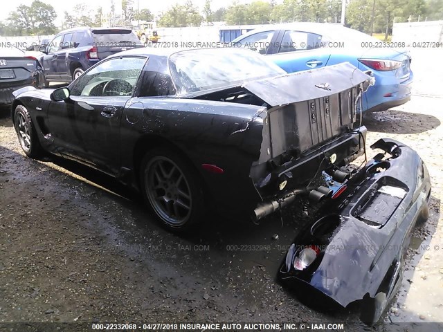 1G1YY12S715122626 - 2001 CHEVROLET CORVETTE Z06 BLACK photo 3