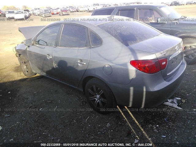 KMHDU4AD0AU099682 - 2010 HYUNDAI ELANTRA BLUE/GLS/SE GRAY photo 3