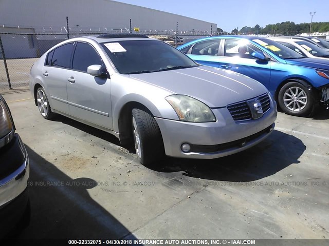 1N4BA41E24C816175 - 2004 NISSAN MAXIMA SE/SL SILVER photo 1