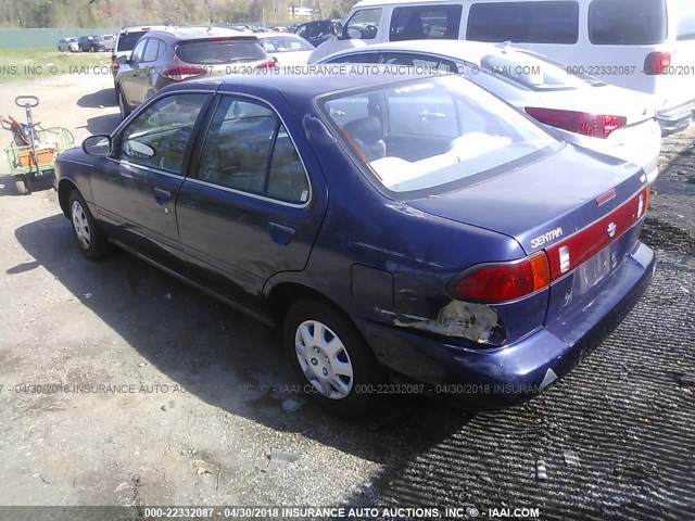 1N4AB41D8TC766705 - 1996 NISSAN SENTRA E/XE/GXE/GLE BLUE photo 3