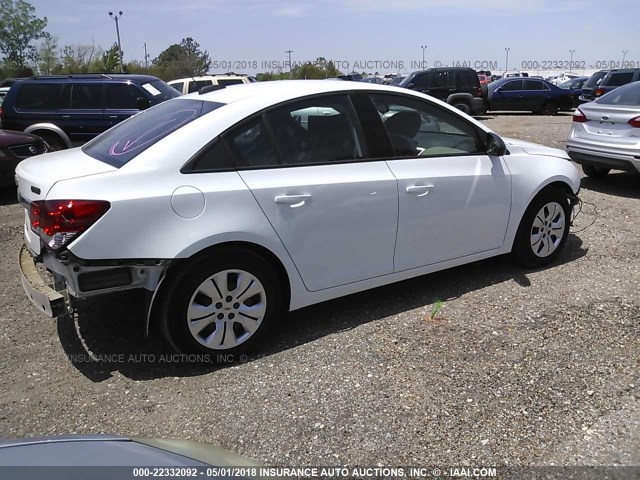 1G1PC5SH7G7109376 - 2016 CHEVROLET CRUZE LIMITED LS WHITE photo 4