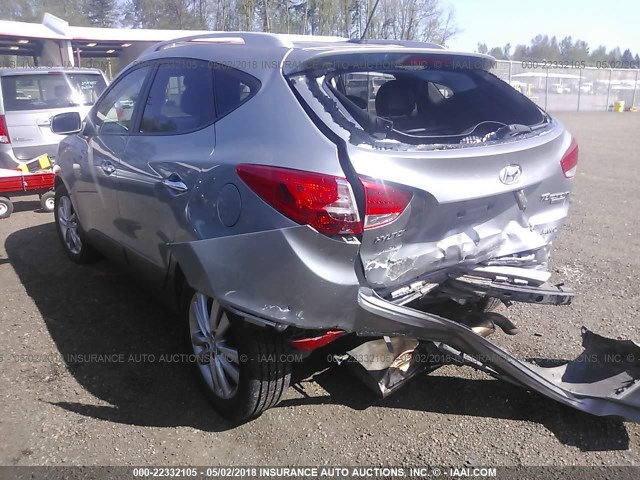 KM8JUCAC0DU562929 - 2013 HYUNDAI TUCSON GLS/LIMITED GRAY photo 3