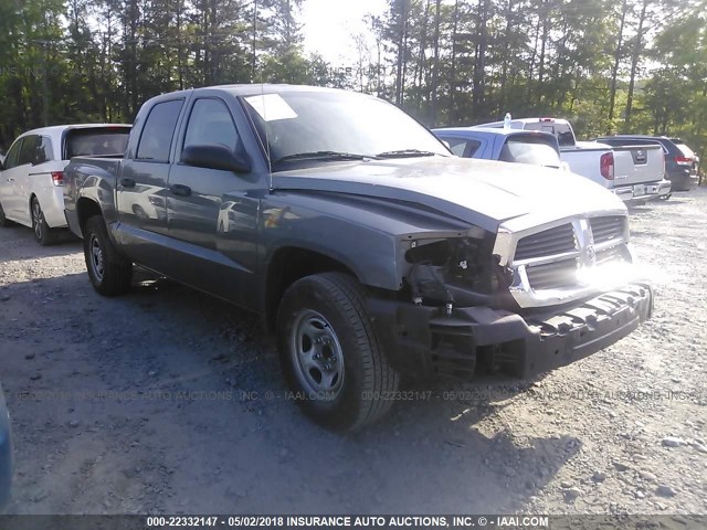 1D7HE28K86S505843 - 2006 DODGE DAKOTA QUAD/ST GRAY photo 1