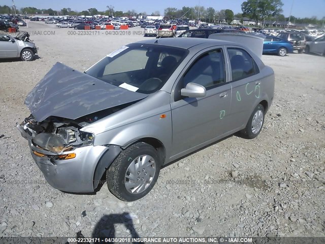 KL1TJ52614B222699 - 2004 CHEVROLET AVEO LS GRAY photo 2