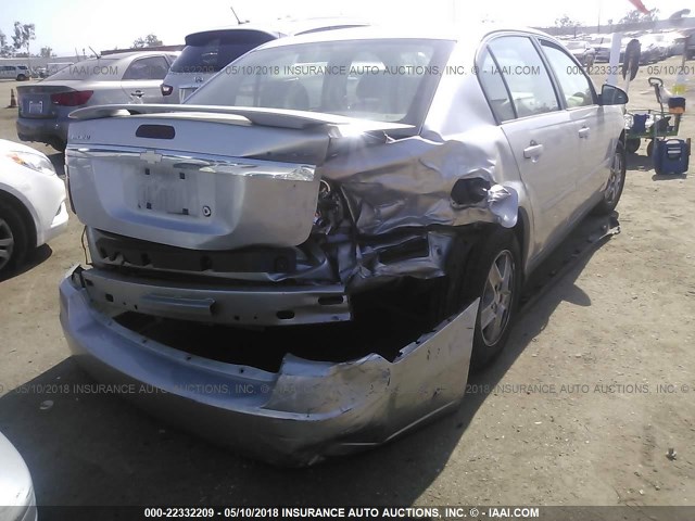 1G1ZT52885F112475 - 2005 CHEVROLET MALIBU LS ვერცხლისფერი ფოტო 4