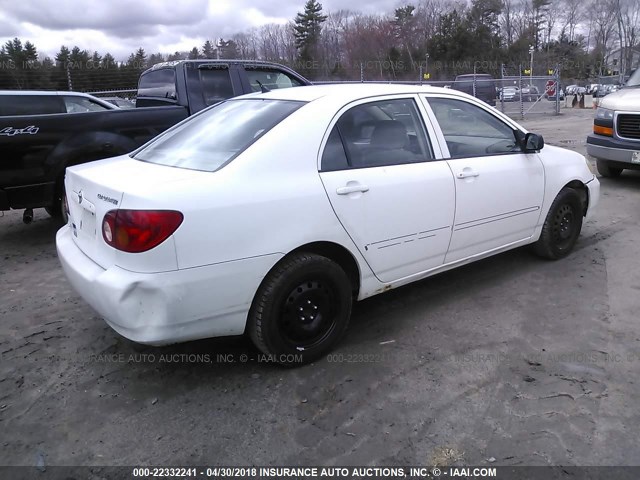 1NXBR32E44Z193112 - 2004 TOYOTA COROLLA CE/LE/S WHITE photo 4