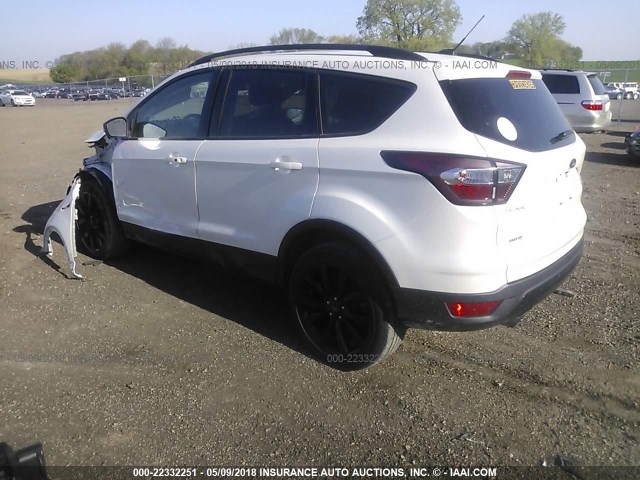 1FMCU9JD8HUB21558 - 2017 FORD ESCAPE TITANIUM WHITE photo 3