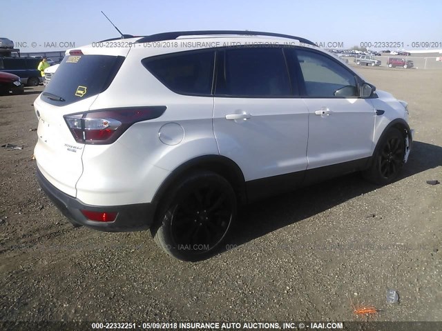 1FMCU9JD8HUB21558 - 2017 FORD ESCAPE TITANIUM WHITE photo 4