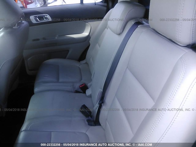 1FM5K8D8XEGA03402 - 2014 FORD EXPLORER XLT WHITE photo 8