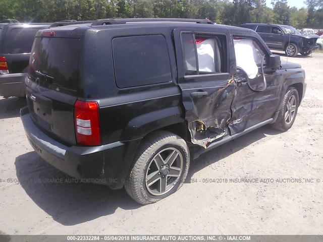 1J4FT28B79D146639 - 2009 JEEP PATRIOT SPORT BLACK photo 4