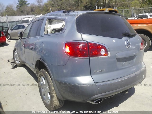 5GAEV23708J292803 - 2008 BUICK ENCLAVE CXL Bleu clair photo 3