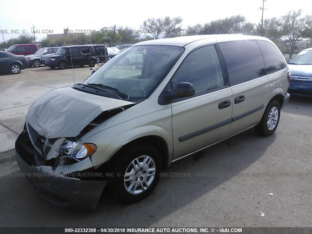 1D4GP25R97B207985 - 2007 DODGE CARAVAN SE GOLD photo 2