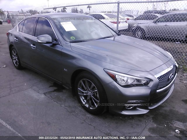 JN1EV7AP4HM742372 - 2017 INFINITI Q50 PREMIUM/SPORT/SE GRAY photo 1