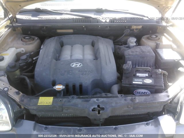 KM8SC13D73U488196 - 2003 HYUNDAI SANTA FE GLS/LX TAN photo 10