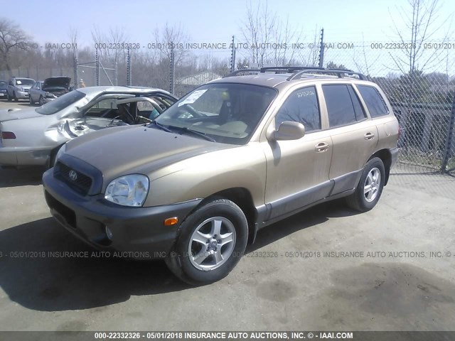 KM8SC13D73U488196 - 2003 HYUNDAI SANTA FE GLS/LX TAN photo 2