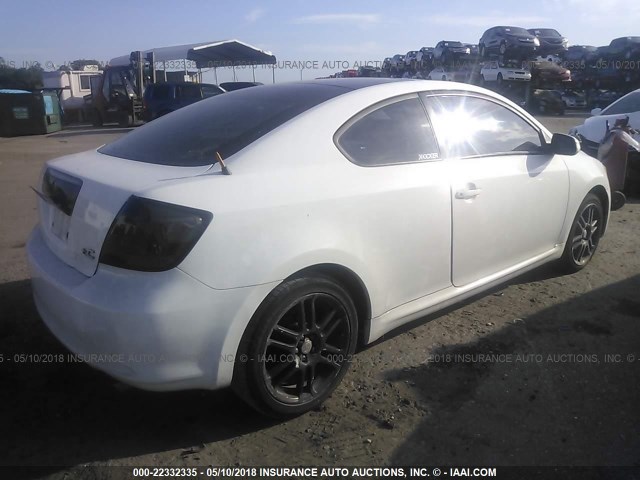 JTKDE177X60098399 - 2006 TOYOTA SCION TC 白色 照片 4