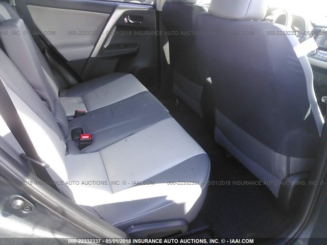 2T3DFREV1FW307917 - 2015 TOYOTA RAV4 LIMITED GRAY photo 8