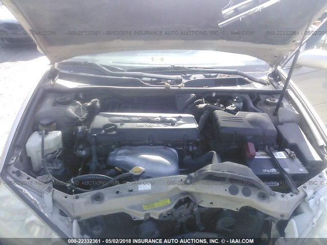 4T1BE30K75U011893 - 2005 TOYOTA CAMRY LE/XLE/SE შამპანური ფოტო 10