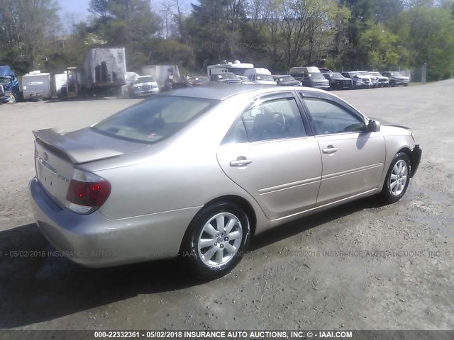 4T1BE30K75U011893 - 2005 TOYOTA CAMRY LE/XLE/SE შამპანური ფოტო 4