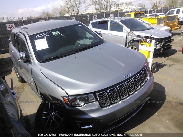 1C4RJFBG4JC243814 - 2018 JEEP GRAND CHEROKEE LIMITED GRAY photo 1