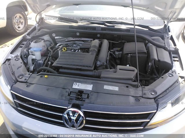 3VW2B7AJ1HM360158 - 2017 VOLKSWAGEN JETTA S 白色 照片 10
