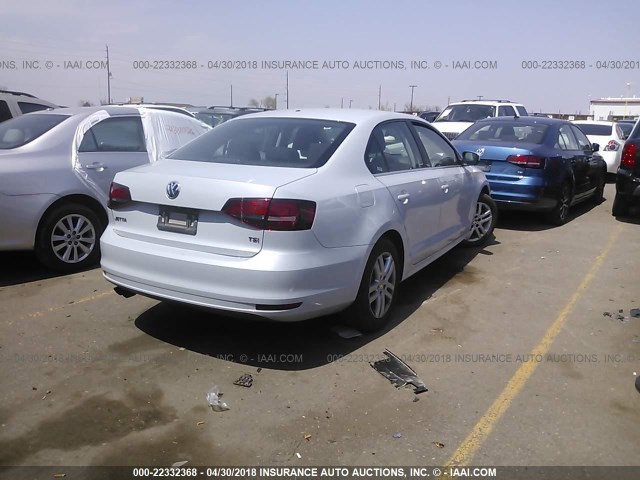 3VW2B7AJ1HM360158 - 2017 VOLKSWAGEN JETTA S 白色 照片 4
