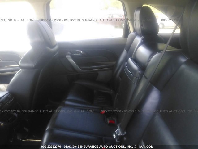 2HNYD2H42BH524995 - 2011 ACURA MDX TECHNOLOGY BLACK photo 8