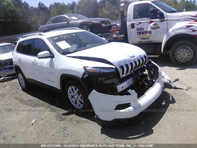 1C4PJLCB2JD573759 - 2018 JEEP CHEROKEE LATITUDE WHITE photo 1