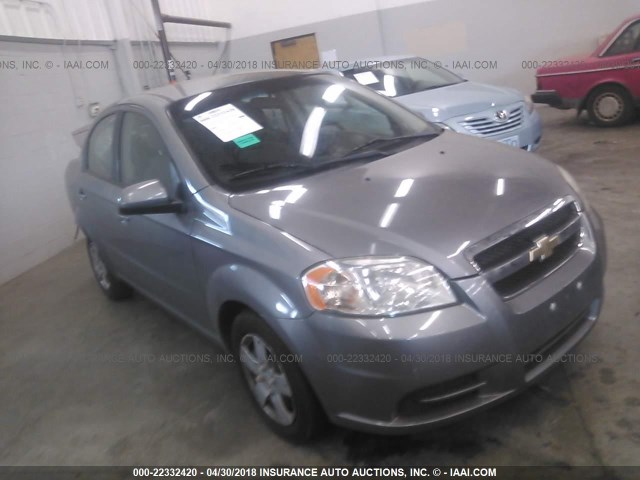 KL1TD5DE5BB138751 - 2011 CHEVROLET AVEO LS/LT GRAY photo 1